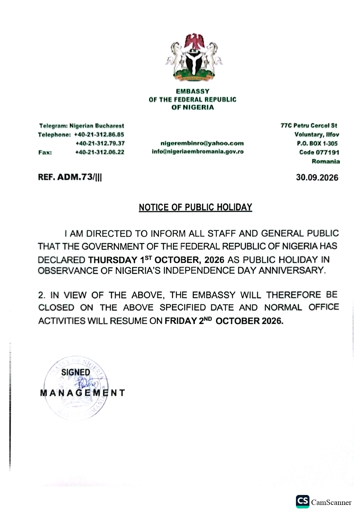 Public Notice!!!!
